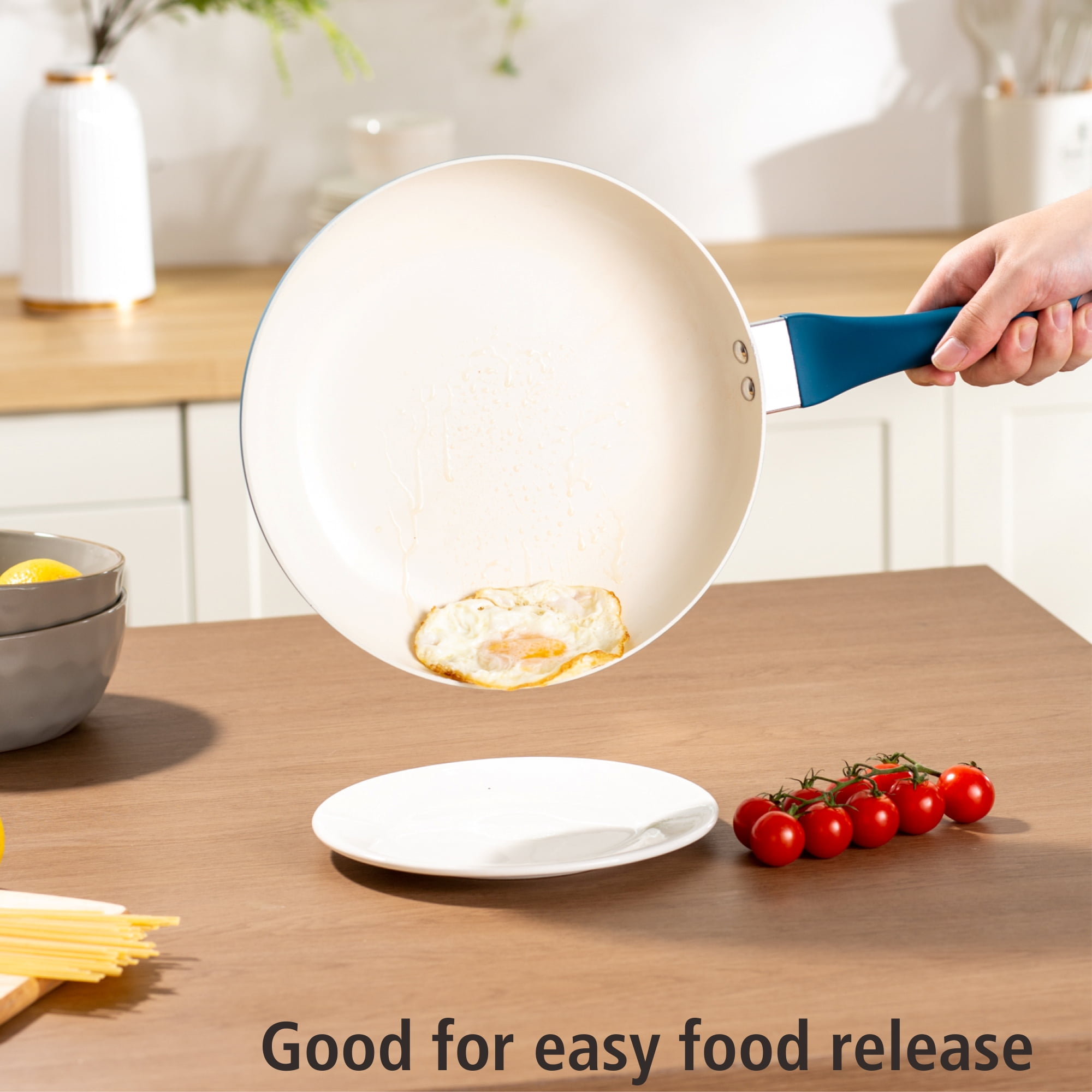 (4 pack) Mainstays Ceramic Aluminum 10 inch Frypan Corsair