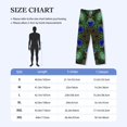 thumbnail image 4 of Logiee Peacock Feathers Print Pajama Pants for Men,Men’s Pajama Bottoms,Mens PJ Pants with Pockets & Button Fly-XX-Large, 4 of 6