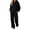 A02 Black, variant on Womens 2 Piece Lounge Sweat Sets Joggers Sweatpants Matching Sweatsuits