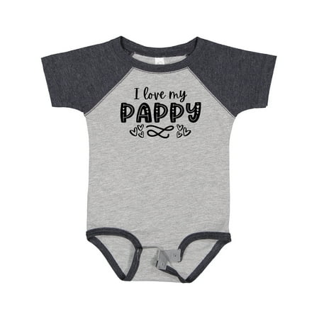 

Inktastic I Love My Pappy with Hearts Gift Baby Boy or Baby Girl Bodysuit