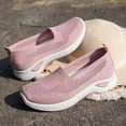 thumbnail image 7 of CAIXAI Walking Shoes for Women Orthopedic Dress Shoes for Women Lightweight Knit Upper Embroidery White Sneakers for Women Walking Anti-Skid Adjustable Upper Mary Jane Flats Hands-Free Barefoot Shoe, 7 of 7