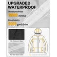 thumbnail image 2 of Little Donkey Andy Men's Waterproof Windbreaker Lightweight Packble Cycling Jacket for Biking, Running Black 3XL, 2 of 7