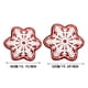 thumbnail image 3 of Cojín decorativo con forma de copo de nieve, estampado de terciopelo, para sofá, sala de estar y cama, 3 of 4