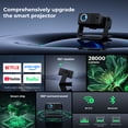 thumbnail image 2 of Mini Projector with WiFi and Bluetooth, 1080P Projector 12000 Lumens, Built-in Apps, 2 of 8