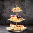 thumbnail image 1 of Portable Triple Layer Cake Stand Candy Fruit Stand Cake Display Rack Festival Wedding Party Decoration, 1 of 9