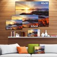 thumbnail image 3 of Ocean Coast Nice Sunset in Norway - Large Seashore Canvas Art Print, 3 of 4