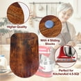 thumbnail image 6 of PQPO Wooden Mixer Sliding Mat for Kitchen Attachments, Tabletop Blender Machine Slider, 6 of 7