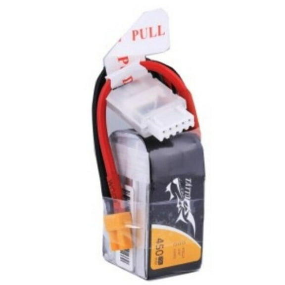 Tattu 14.8V 75C 4S1P 450mAh Lipo Battery Pack with XT30 plug