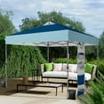 thumbnail image 3 of Alpha Joy 10x10ft One Push Setup Canopy Instant Outdoor Canopy Tent Portable Pop-up Canopy with Roller Bag, D&L Blue, 3 of 8