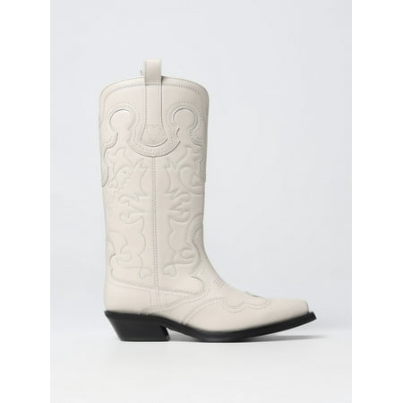 

Ganni Boots Woman Yellow Cream Woman