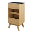 thumbnail image 5 of Modway Soma 18" Modern Wood Bathroom Vanity with Adjustable Shelf in Oak/Black, 5 of 16