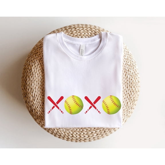 XOXO Softball Shirt, Softball s For Sports Her, Sports Tee, Softball s, Game Day Tee, Baseball Shirts, Mothers Day, F1241 All Size S-5Xl