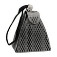 thumbnail image 4 of Cartera de Embrague jinwen bolso de mano triangular para mujer cóctel de boda Negro, 4 of 6