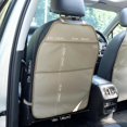 thumbnail image 2 of Viaviat Car Seat Protector Large Kick Mat 2 Pack Durable Water Resistant Auto Seat Back Covers with 2 Mesh Pockets Protection Against Dust Mud Scratches (Beige-A, 2-Pack), 2 of 9