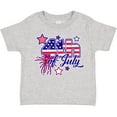 thumbnail image 3 of Inktastic 4th of July Fireworks Stars and American Flag Boys or Girls Toddler T-Shirt, 3 of 5
