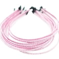thumbnail image 2 of Paquete de 10 bandas para el cabello Hugo Aros Diadema Accesorios DIY Rosado, 2 of 7