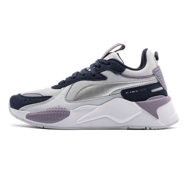 Tenis deportivo Puma RS-X Metallic Jr blanco/morado 391984 07 de Dama 23.5