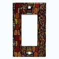 thumbnail image 5 of Metal Light Switch Plate Cover Safari African Tribal Art Pattern SFR001, 5 of 13