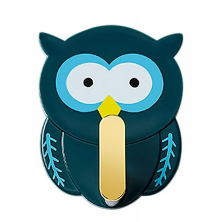 

Backpack Hooks for Wall Owl Pattern Powful Adhesive Decorative Wall Hooks Crystal-Like Surface Wall Hooks Without Nails Cute Animal Wall Hooks for Kids