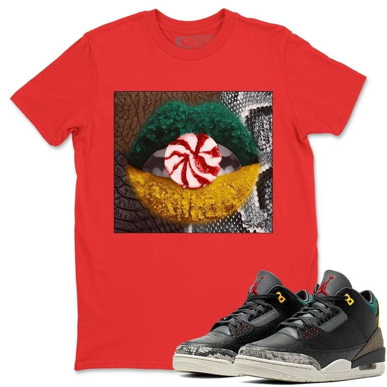 Lips Candy T-Shirt Jordan Animal Instinct Sneaker Matching