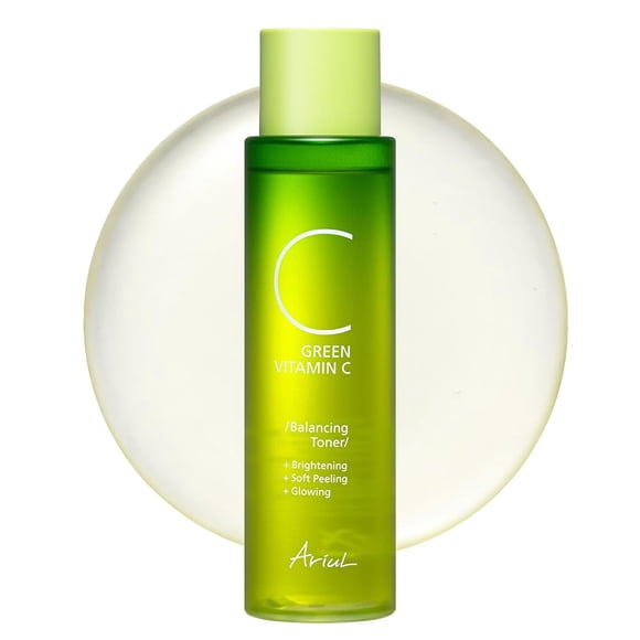 Tónico equilibrante de vitamina C Ariul Green - Exfoliación suave y equilibrio de la piel con 15 % de complejo Kakadu-C PHA 1 % CICA Fórmula vegana Cuidado de la piel coreano 5.1 fl oz/5.07 fl. onz