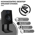 thumbnail image 2 of Soportes de altavoz de escritorio HumanCentric para altavoces de escritorio negros, 2 of 9