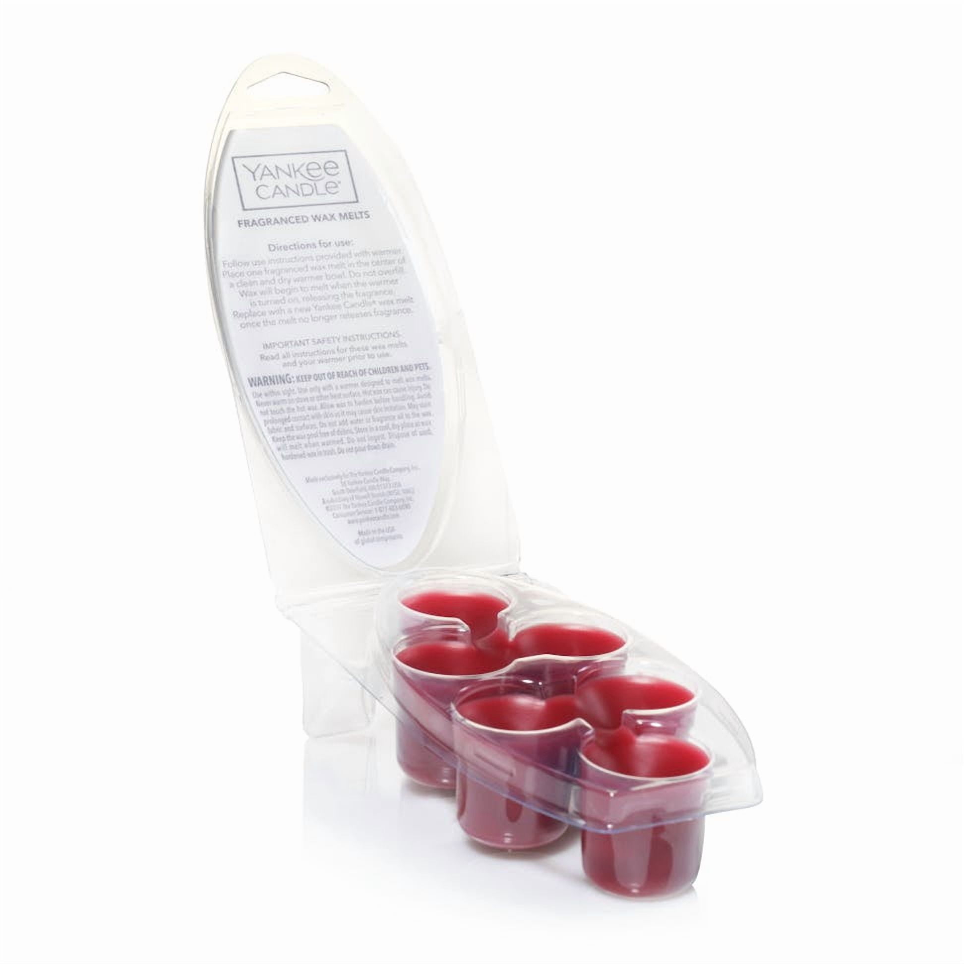 Yankee Candle Black Cherry Fragranced Wax Melts, 6 Wax Spheres per Package, Pack of 6 (36 Cubes Total)