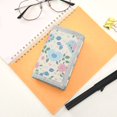 thumbnail image 7 of JIALIOU Nylon Trifold Card Wallet with ID Window Zipper Pocket for Men Women Teen Pastel Hearts and Roses, 7 of 7