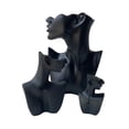 thumbnail image 4 of 3x Soporte de exhibición de joyas, organizador de busto, elegante decoración, maniquí, soporte de joyería, busto de cabeza, retrato para exhibición de Negro, 4 of 9
