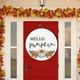thumbnail image 2 of Guanhe Wolcome Fall Front Door Decor Clearance, Wooden Door Signs Pumpkin Maple Leaf Sunflower Door Hanging Wall Thanksgiving Party Decor, 2 of 6