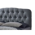 thumbnail image 2 of Atlin Designs Upholstered Queen Tufted Panel Bed in Gray, 2 of 4
