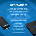 thumbnail image 2 of OREI Wireless HDMI Extender Transmitter Dongle & Receiver @1080P Up To 100 Feet (WHD-PRO100-K), 2 of 9