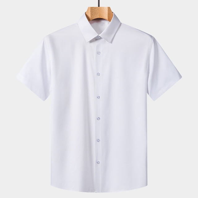 pstuiky camisetas de manga corta para hombre, Suéter casual de manga corta con cuello vuelto, cómodo y liso para hombre camisas casuales para hombre l