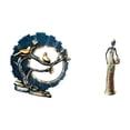 thumbnail image 5 of Figurine Knick Knack Ornament Sculpture Resin Material for Living Room Bedroom Desk Decoration Art, 5 of 8
