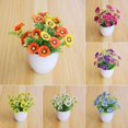 thumbnail image 2 of Pot 1 Set Artificial Pot Fade-less Ornamental Multi-purpose Clear Texture No Trimming Artificial Flower Garden Decoration, 2 of 6