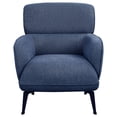 thumbnail image 2 of Fitzgerald Blue Accent Chair with Metal Leg, 2 of 7