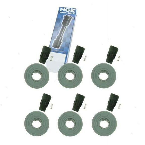 6 pc NGK Ignition Coil Boots compatible with Ford Transit-150 3.7L V6 2015-2018