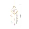 thumbnail image 2 of Crystal Windchimes Ornament Lighting Ball Home Hanging Pendant Decor (C), 2 of 8
