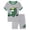 Grey, variant on Boys Toddler Summer Clothes 2T 3T 4T 5T Kids Short Sleeve Truck Print T-Shirt Tops Solid Color Shorts Set 2Pcs Casual Cute Toddler Boy Outfits ,Grey