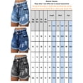 thumbnail image 2 of Julyccc Women Ripped High Waist Shorts Jeans Denim Hot Pants, 2 of 2