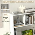 thumbnail image 6 of Giantex Desk Hutch, 2-Tier Desktop Organizer Shelf for Computer Desk, Wide Wooden Table Top Bookshelf, Countertop Storage Rack, White, 6 of 8