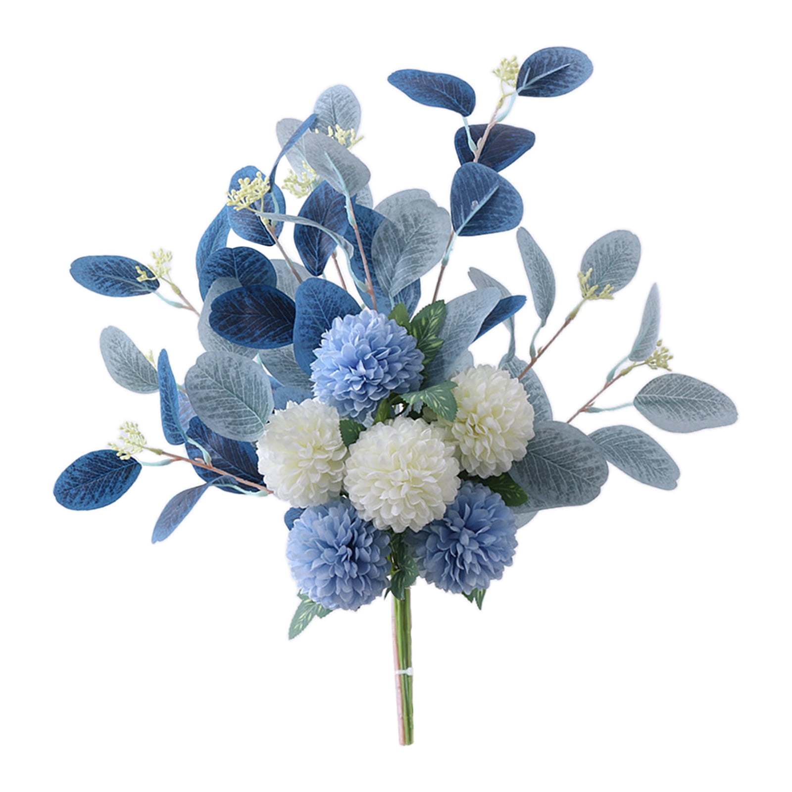 Doolland 1 Bundles Artificial Hydrangea Dandelion Holding Flowers