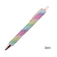 thumbnail image 2 of Plastic Ballpoint Pen Rhinestone Embellished Retractable Pen 2 Count Multicolor High-End Weighty Feel Signature Pen for Business Gifts and Collectors by JASKFLY, 2 of 7