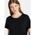 thumbnail image 4 of No Boundaries Cotton Tee with Short Sleeves, Women's XXS-XXL, 4 of 5