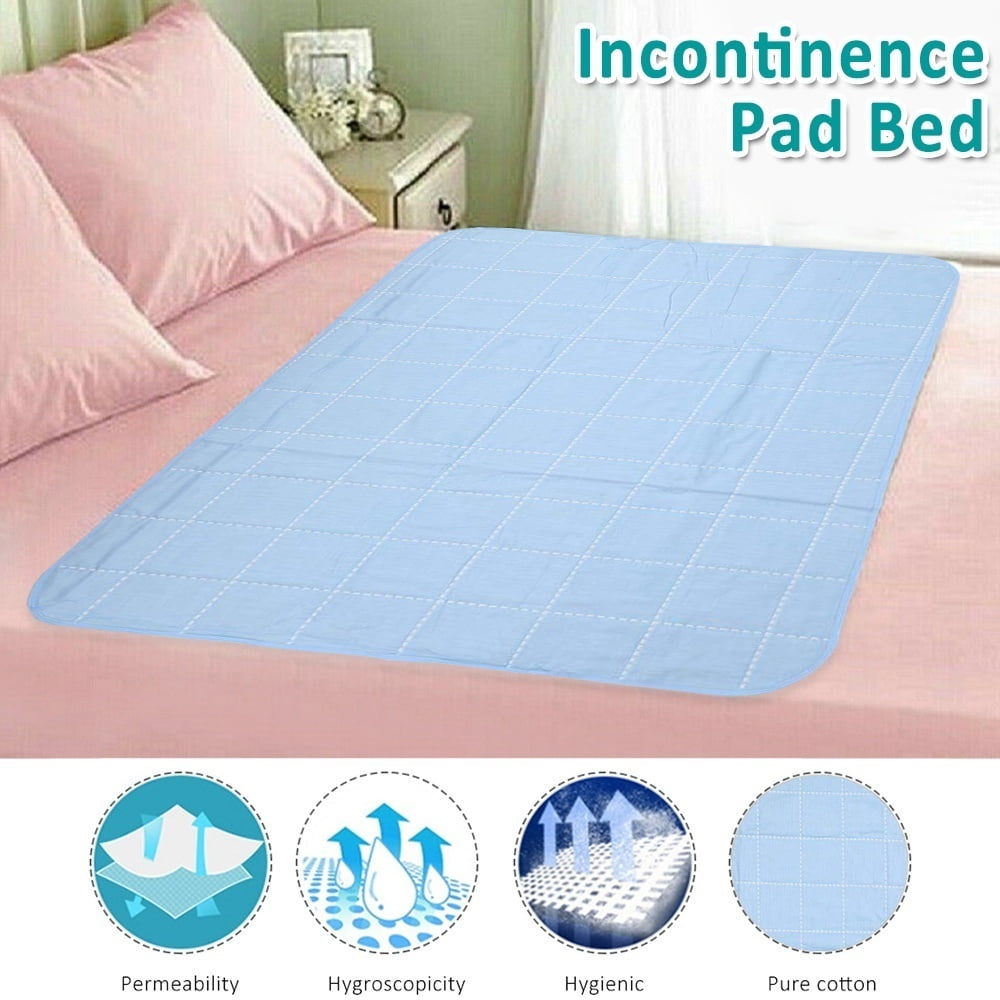 Reusable Washable Bed Pad 80x100cm SlipResistant Incontinence Mattress