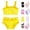 Yellow#02, variant on YOUYEDIAN 2 Piece Toddler Swimsuit Girl Teen Cute Sleeveless Spaghetti Straps Tankini Tops Bathing Suits Summer Beach High Waist Swimwear Set (Pink#04, 8-9 Years)