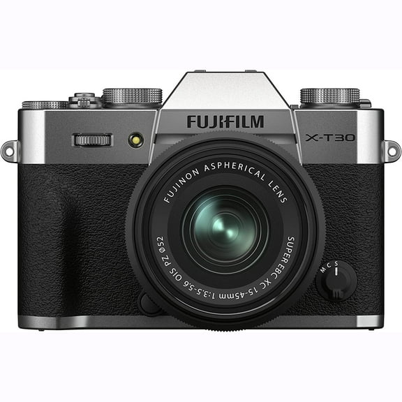 Fujifilm X-T30 II Mirrorless Camera (Silver) with XC 15-45mm OIS PZ Lens
