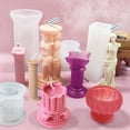 thumbnail image 4 of 3D Candle Silicone Mold Roman Column Shape  Ancient Greek Pillar Candle Mold  Diy Candle Plaster Soap Craft Making Tool, 4 of 5