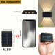 thumbnail image 4 of 2 luces solares LED para exteriores, lámparas de luz solar para jardín, calles, paisajes, balcones, decoración, luces solares de pared fáciles de instalar para jardines, entradas y caminos, 4 of 9