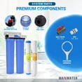 thumbnail image 4 of Max Water 2 Stage Whole House (20 x 2.5 Inch), Water Filtration System - Sediment + GAC, 4 of 6
